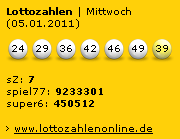 Lottozahlen gelb