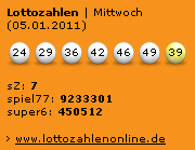 Lottozahlen orange