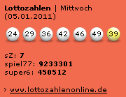 Lottozahlen rot